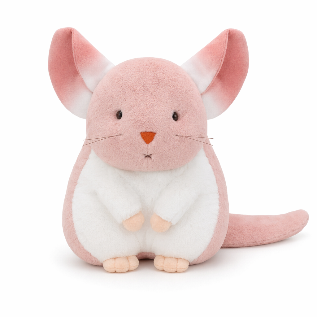 Adorable izable Plush Hamster Toy Pink