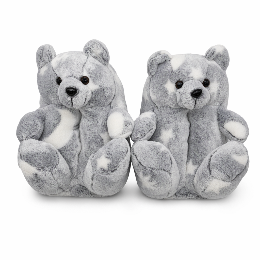 Reflective Luminous Teddy Bear Slippers 1