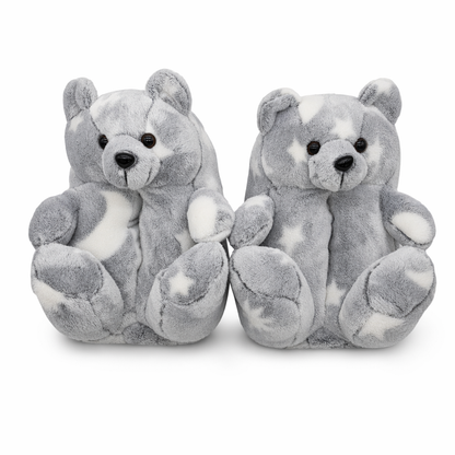 Reflective Luminous Teddy Bear Slippers 1