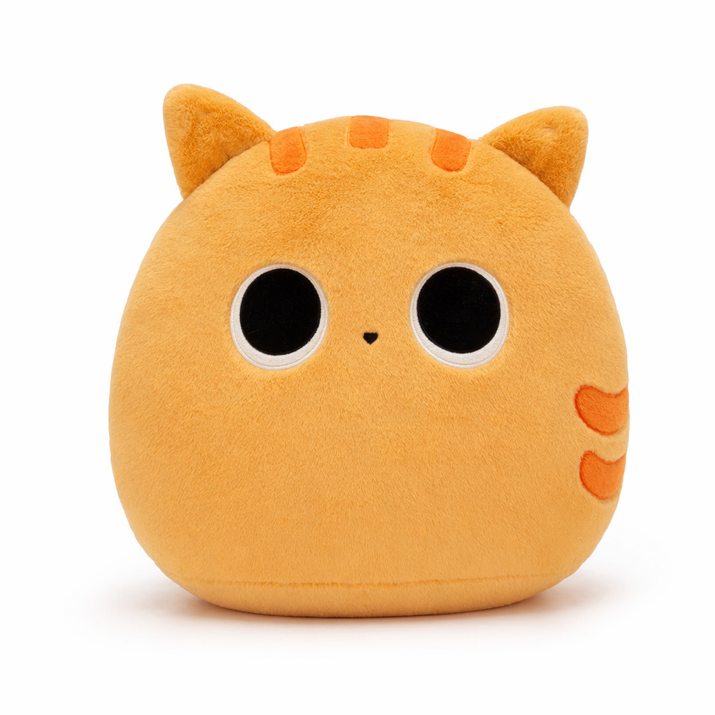 Aaliyah - 30cm Cute Black Cat Plush Orange