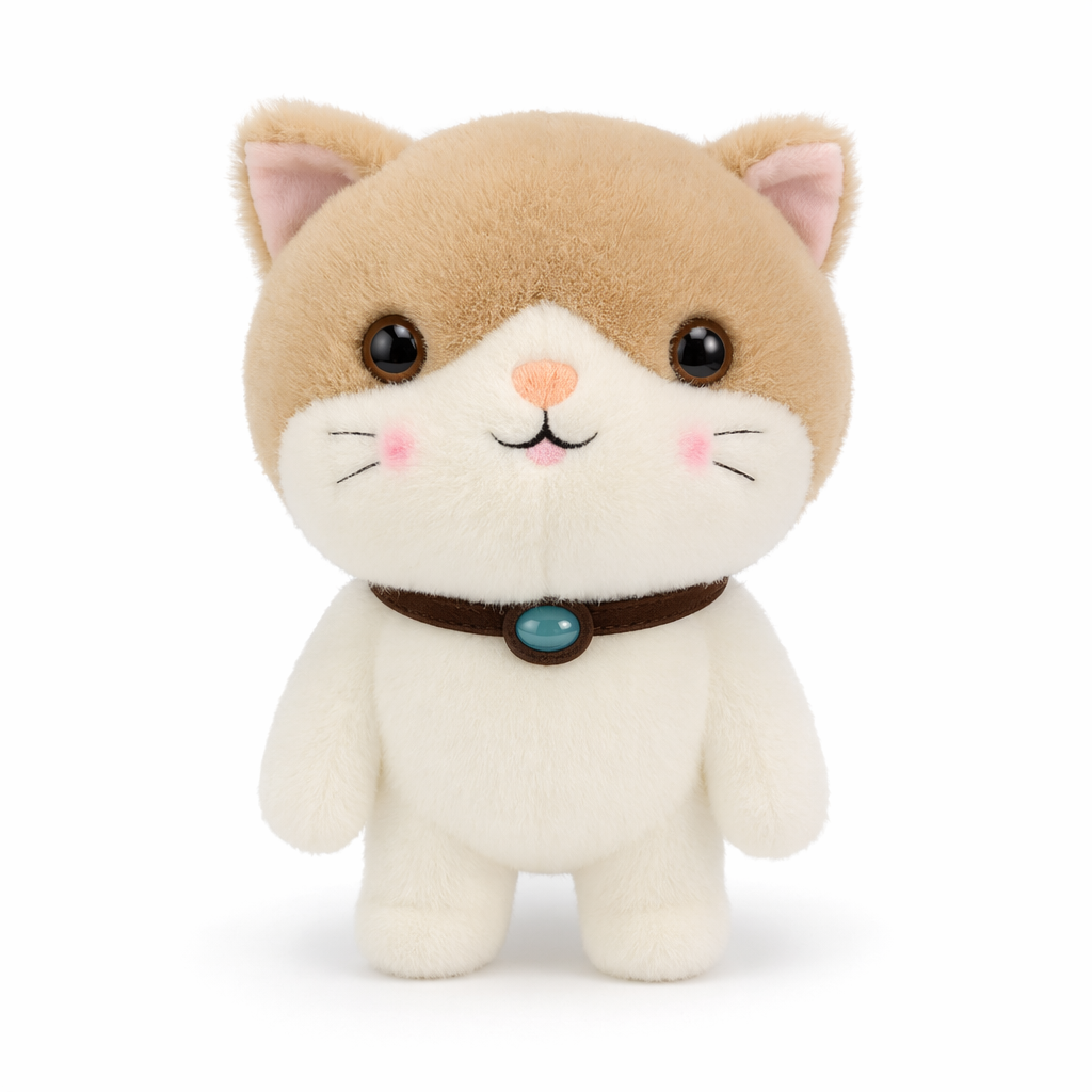 Kawaii Cartoon Cat Plush Pillow. 1