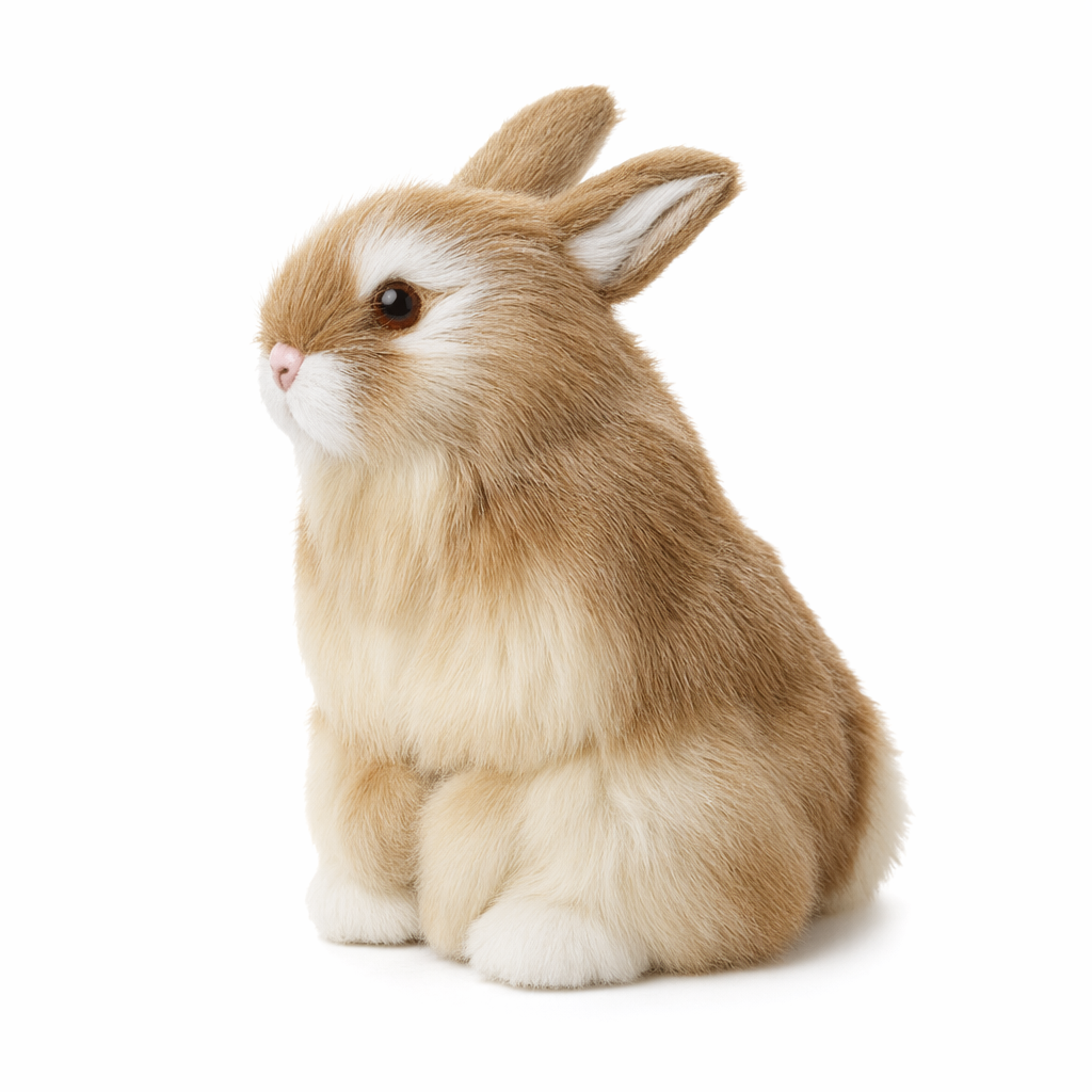 Adorable Small Rabbit Plush Brown