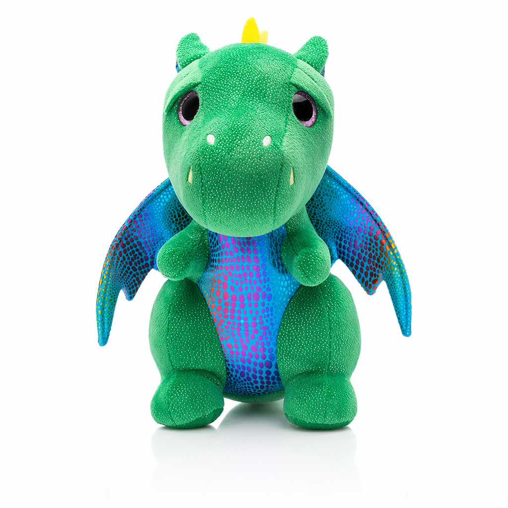 Adorable 25cm Dragon Plush Toy green