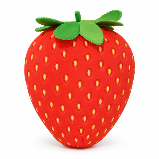 Kawaii 35cm Strawberry Plush Pillow Red