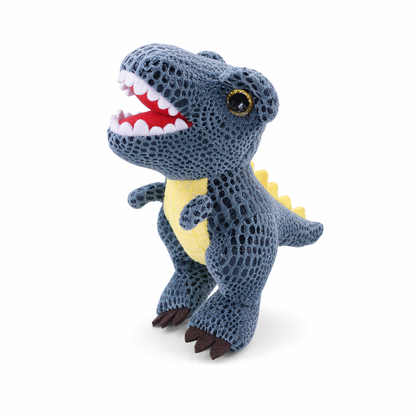 Dino Plush Keychain: izable and Cute Blue