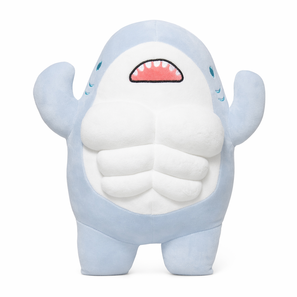 Bruce - Muscle Shark Plush (Blue) 45cm