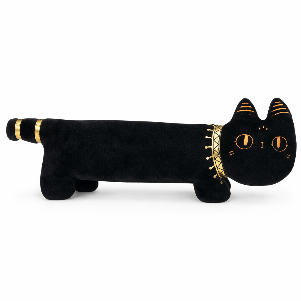 Addison - Kawaii 65cm Plush Cat black