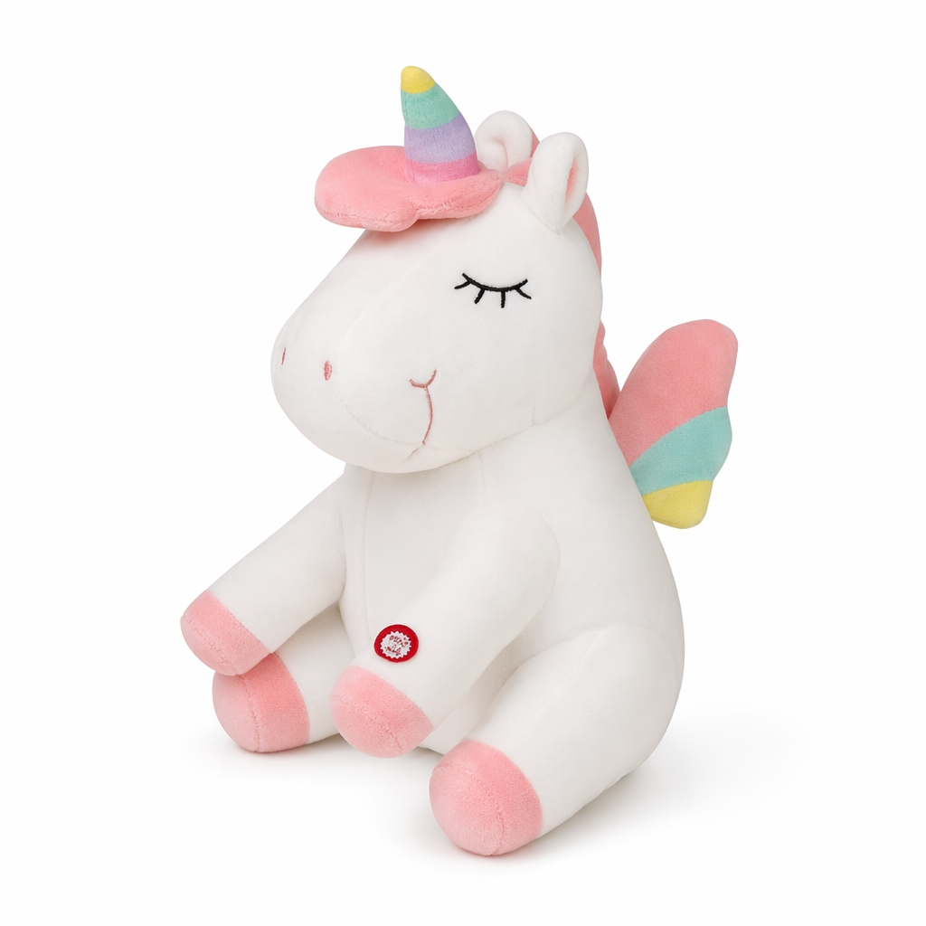 Luminous Unicorn Plush Toy - Soft & Glowing White