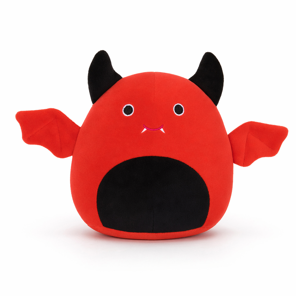 Halloween-themed Plush Bat Pillow for Kids Red
