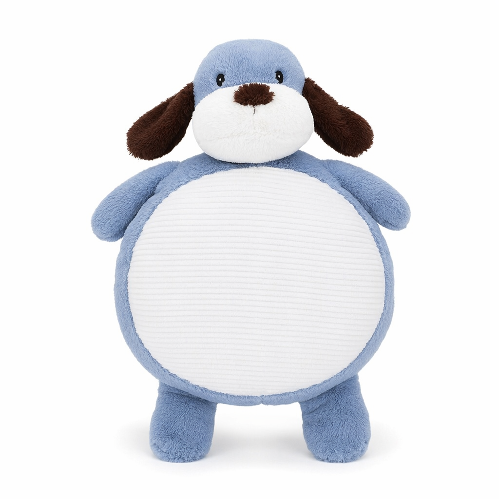 Bull Terrier Plush Sofa Toy Blue