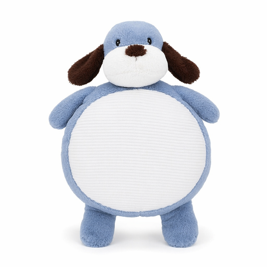 Bull Terrier Plush Sofa Toy Blue