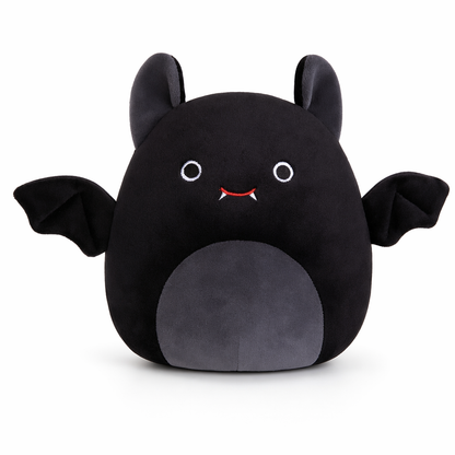 Halloween-themed Plush Bat Pillow for Kids Black