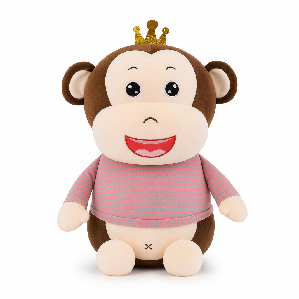 Cute and soft crown monkey Pink