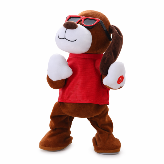 33cm Talking Electric Dog Plush Brown
