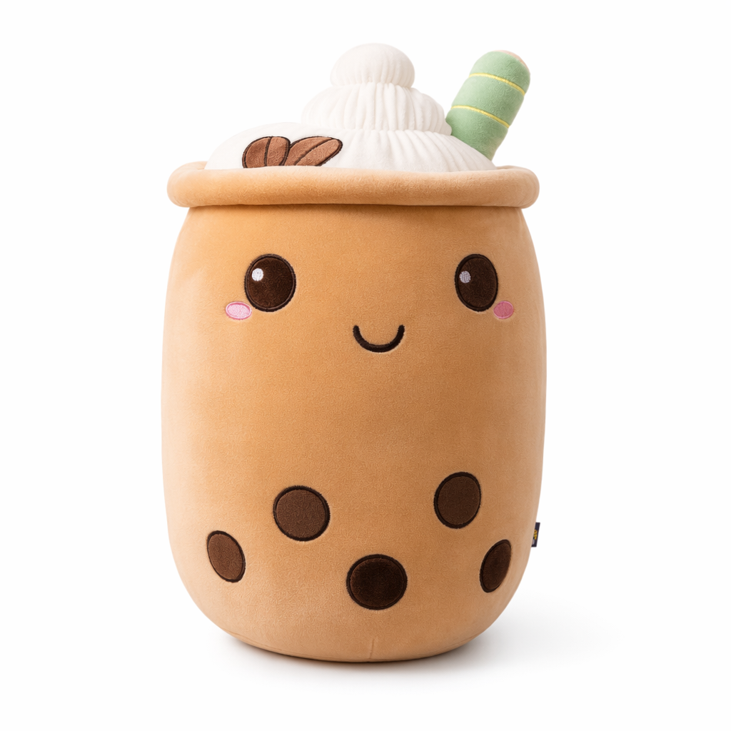Theodore - Boba Milk Tea Plush Playtoy Brown