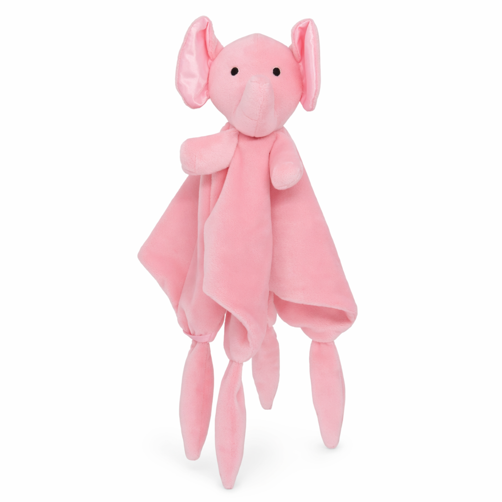 Organic Plush Soothing Sleep Toy Pink Elephant