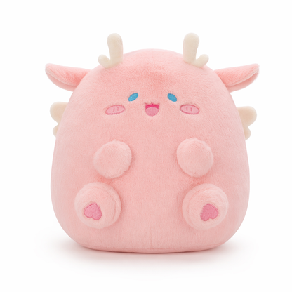 Riley - Ultra-soft, Fluffy Dinosaur Plush Toys Pink