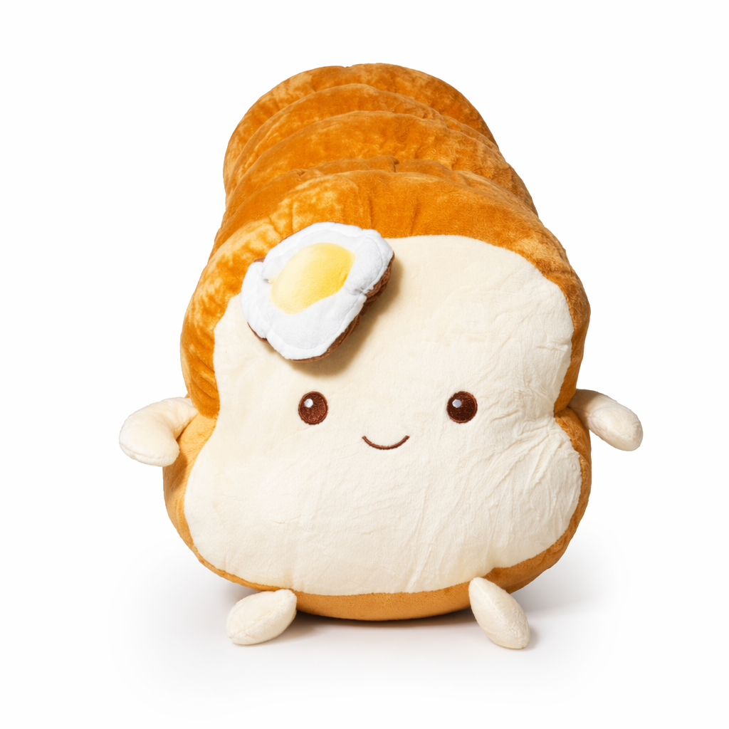 Toasty - Soft Toast Bread Plush Toy (Golden) Default Title