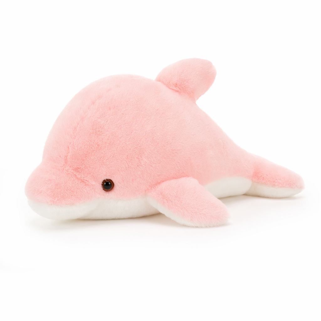 Blue Dolphin Plush Toy Pink