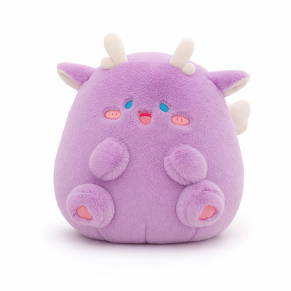 Riley - Ultra-soft, Fluffy Dinosaur Plush Toys Purple
