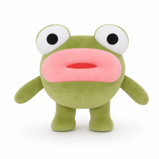 Anime Frog Keychain Plush Cuteness green
