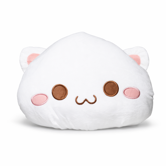 Sleepy - Lying cat plush (White) 30cm