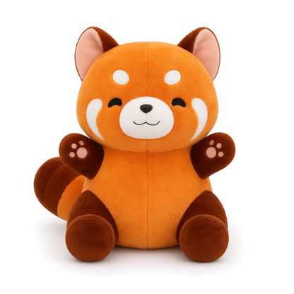 Matthew - ized Plush Raccoon Doll Cushions Orange