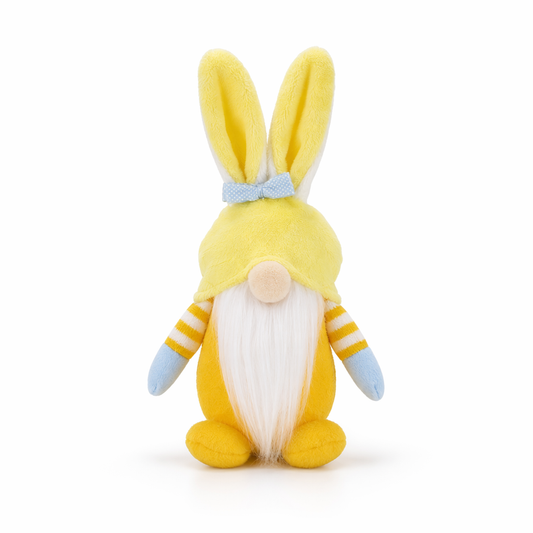 Adorable Easter Bunny Stuffed Toy Yellow