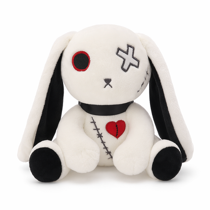 Madelyn - Dark Punk Rabbit Plush Toy White