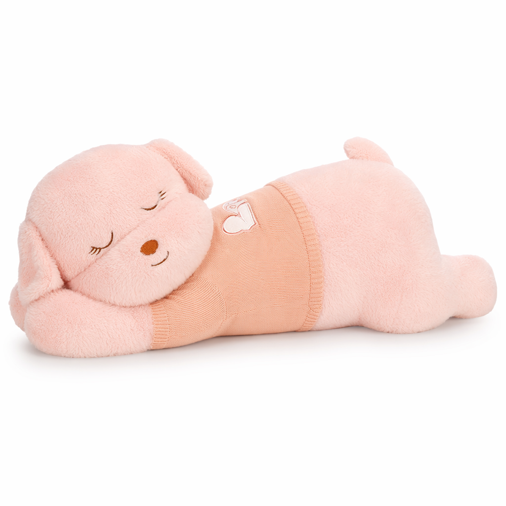 Giant Dog Plush Long Pillow Pink