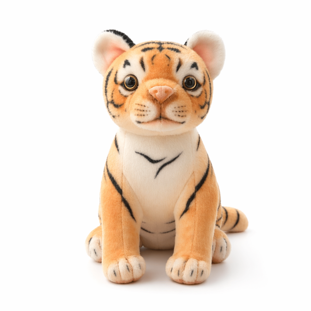 Realistic Tiger Plush Toy Replica 1
