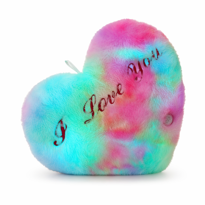 Glowing Heart-Shape Luminous Pillow: Valentine's Gift Rainbow