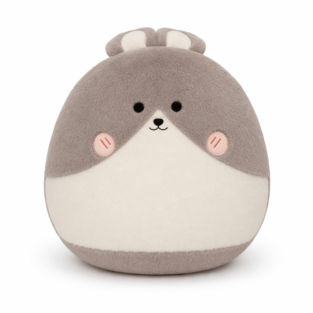 Bella - Soft, Squishy Fatty Cat Plushie Gray