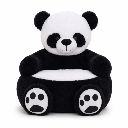 Adorable Panda Plush Sofa – Perfect for Kids! black