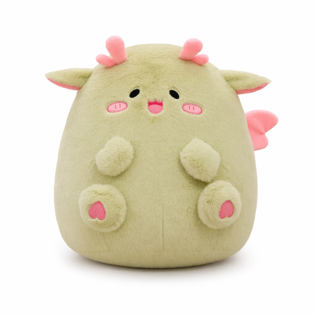 Riley - Ultra-soft, Fluffy Dinosaur Plush Toys Green