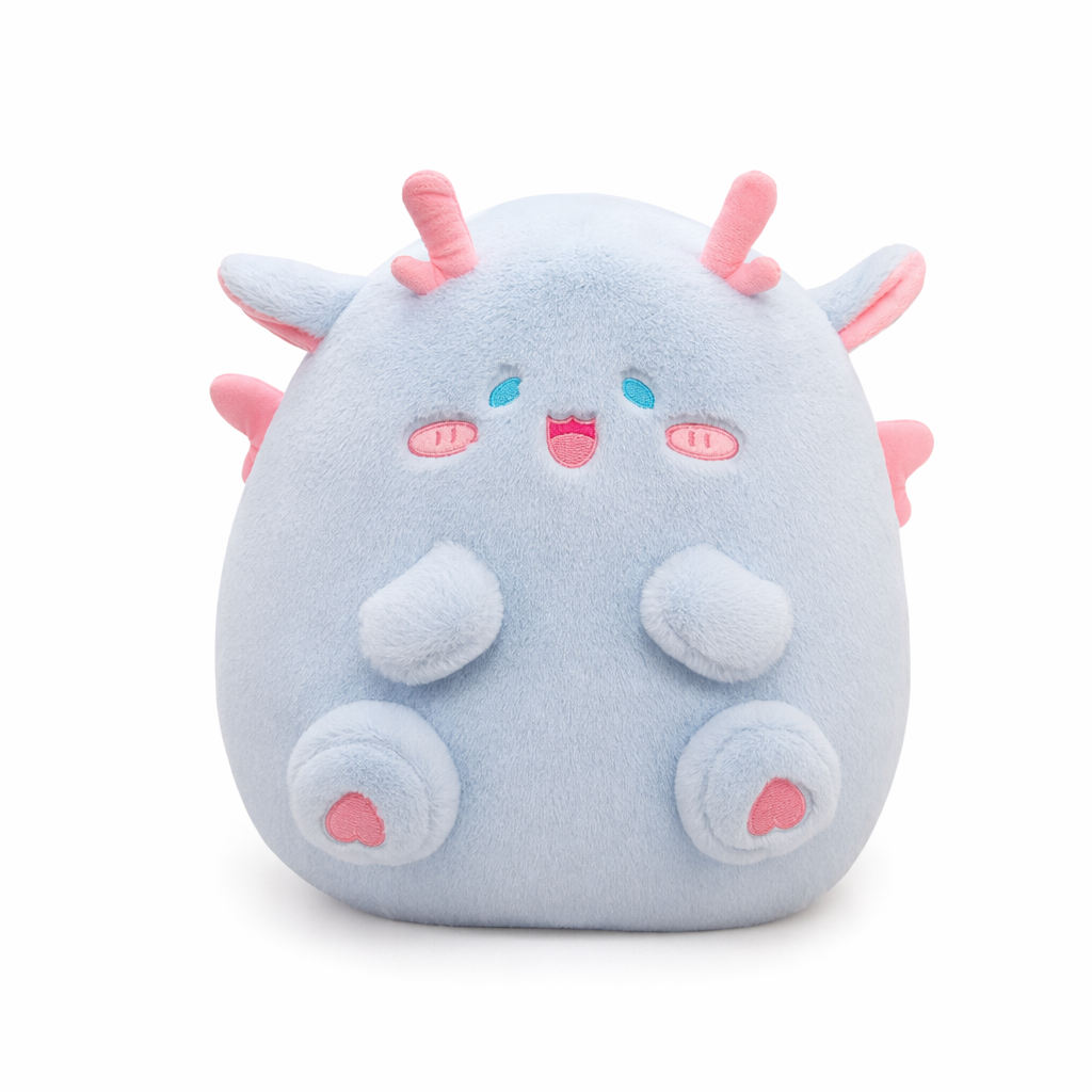 Riley - Ultra-soft, Fluffy Dinosaur Plush Toys Blue