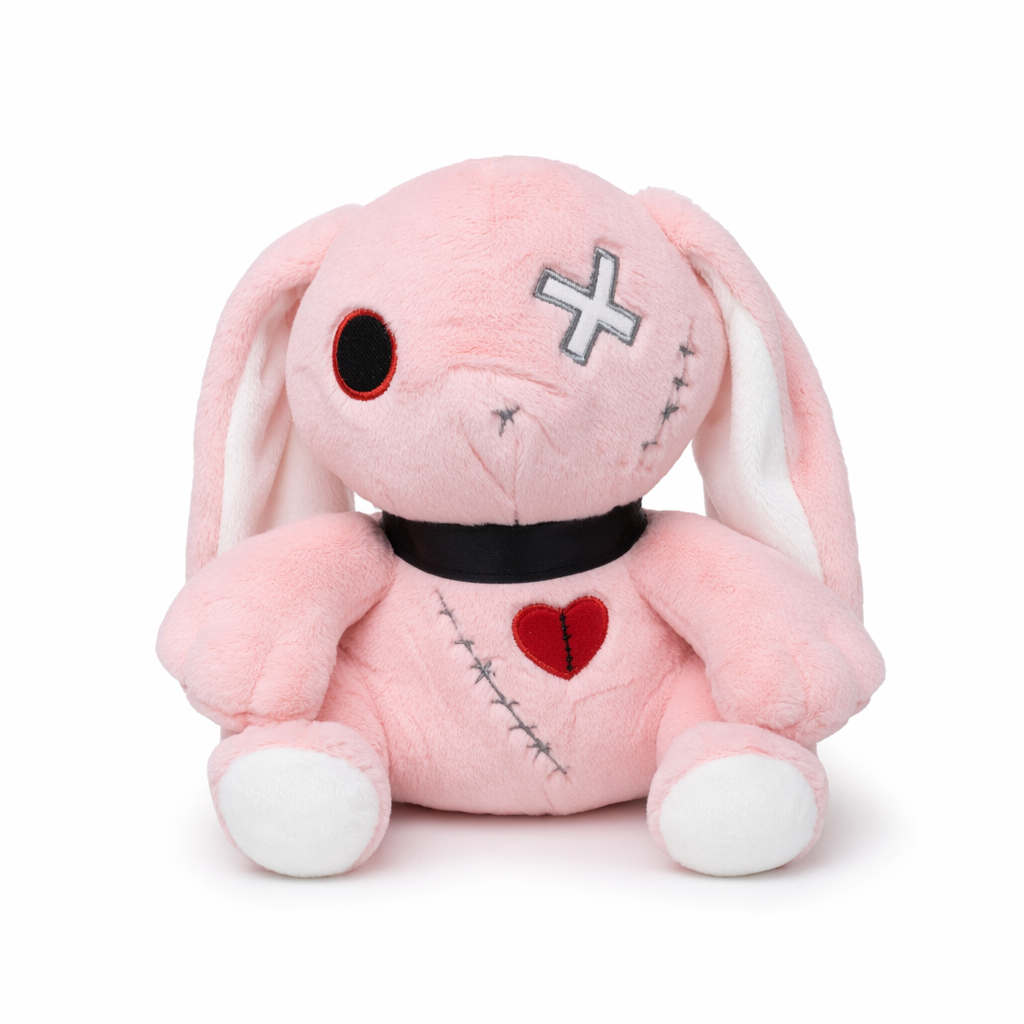 Baddy - Dark Punk Rabbit Plush Toy (Pink) 25cm