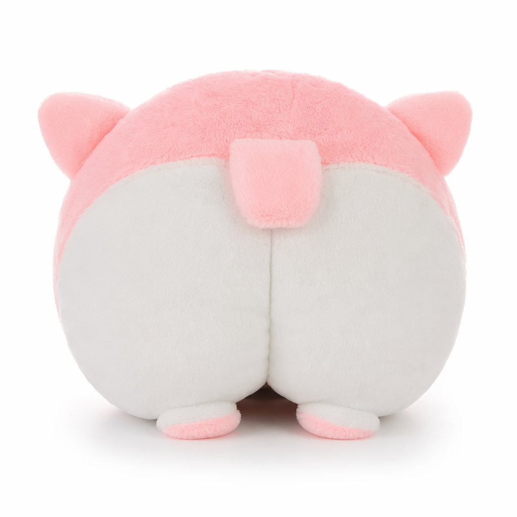 Plush Animal Car Tissue Holder Pink