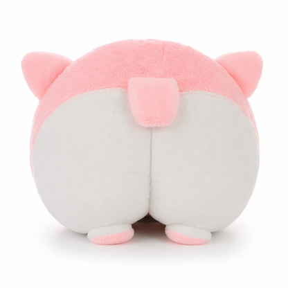 Plush Animal Car Tissue Holder Pink