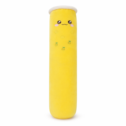 Bubble Milk Tea Plush Pillow Yellow