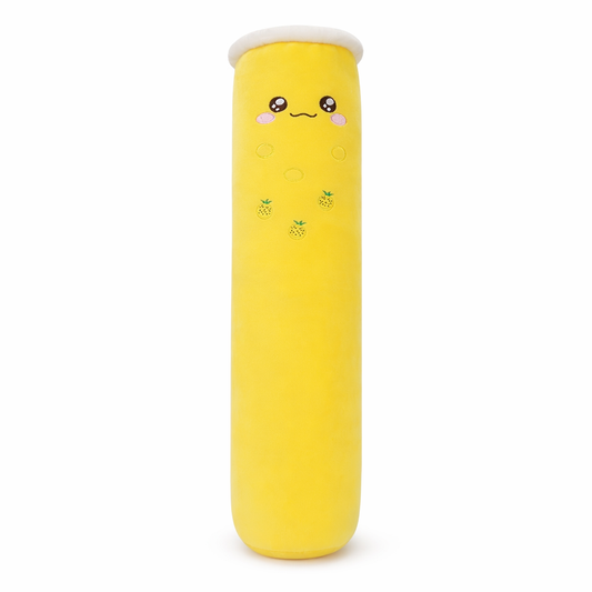 Bubble Milk Tea Plush Pillow Yellow