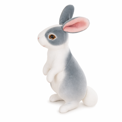 27cm Realistic Soft Bunny Toy Gray