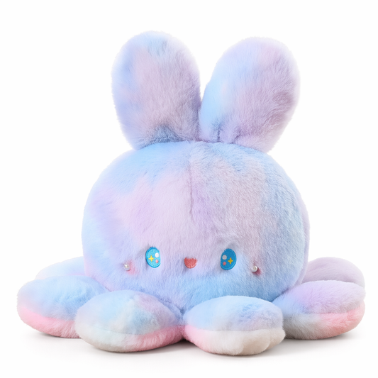Leilani - Adorable Reversible Bunny Plush Toy Blue