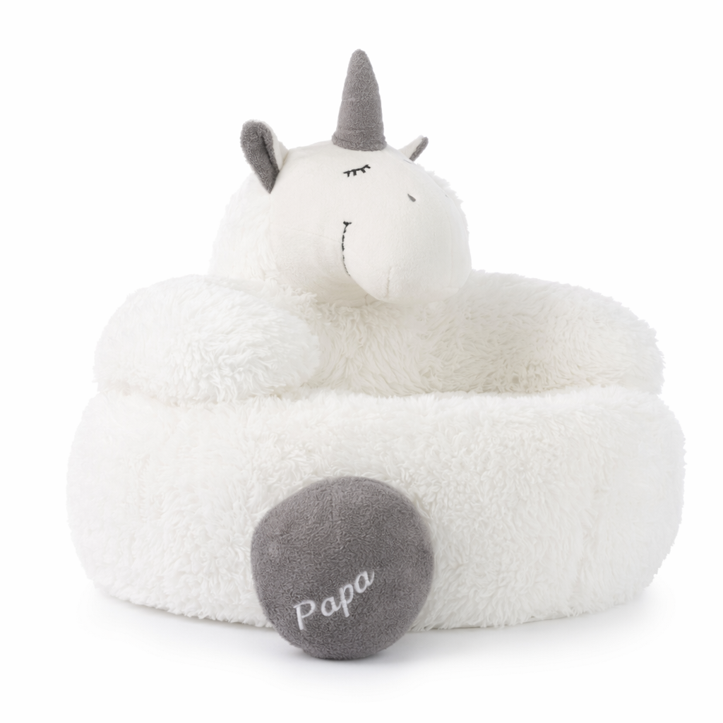 Nordic Stripes Unicorn Sofa: Adorable Home Decoration Cushion 1