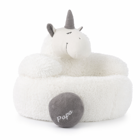Nordic Stripes Unicorn Sofa: Adorable Home Decoration Cushion 1