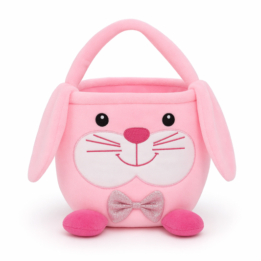Easter Bunny Plush Basket: Sublimation Default Title