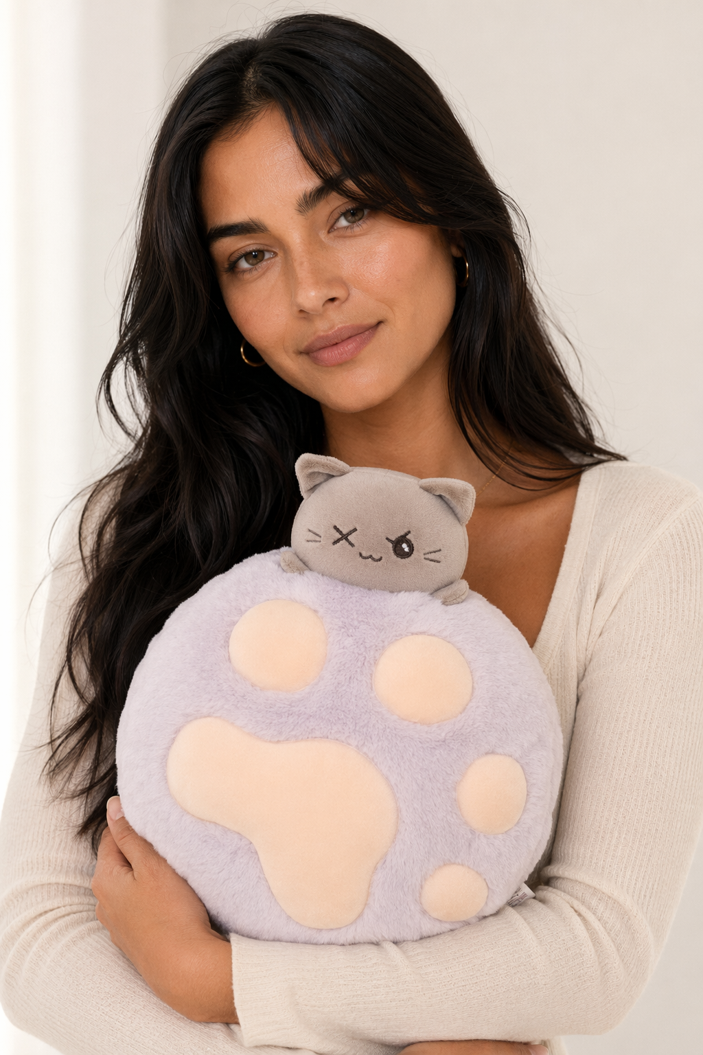 Samuel - Soft 2-in-1 Cat Plush Set Purple