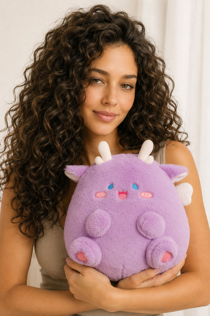 Riley - Ultra-soft, Fluffy Dinosaur Plush Toys Purple