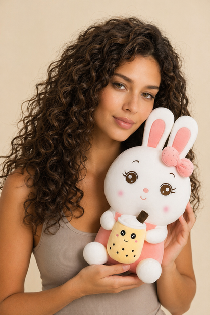 William - Colorful ized Rabbit Boba Plush Pic