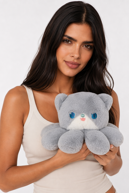 35cm Jellyfish Cat Plush Grey